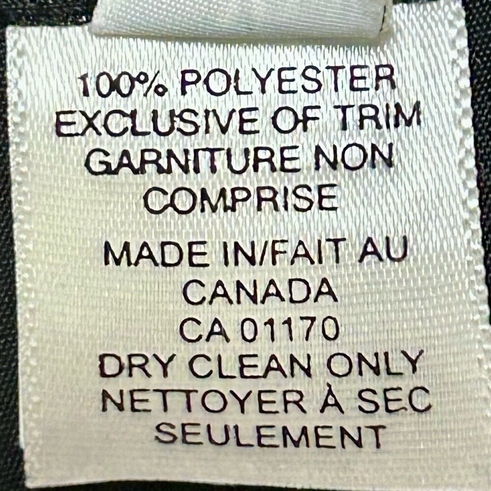 Frascara Black Flared Mermaid Skirt | Size 16 | Made in Canada - Picture 5 of 6